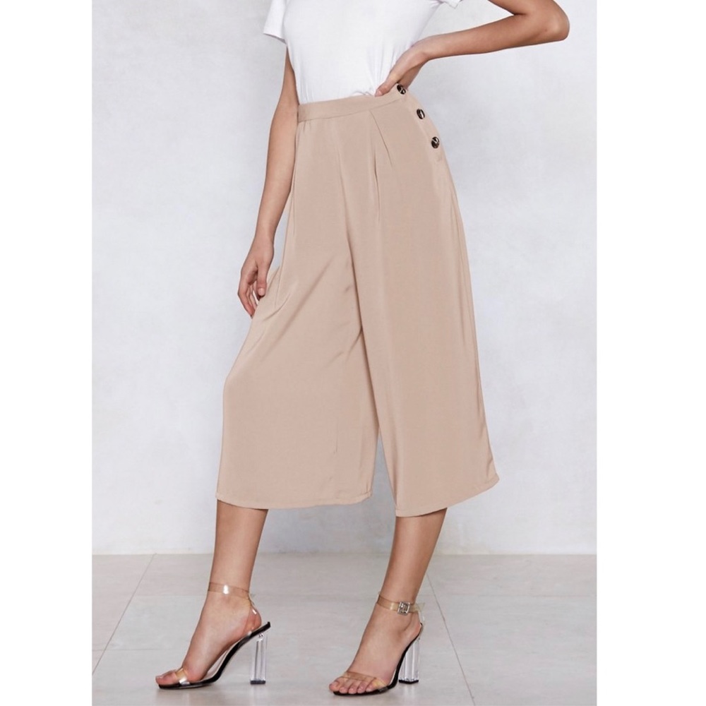 Culotte Button Pants